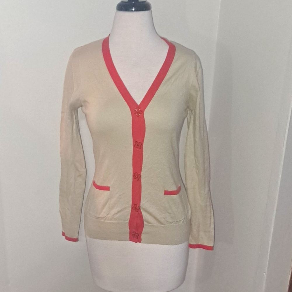 Pink Tartan clover cardigan❄️